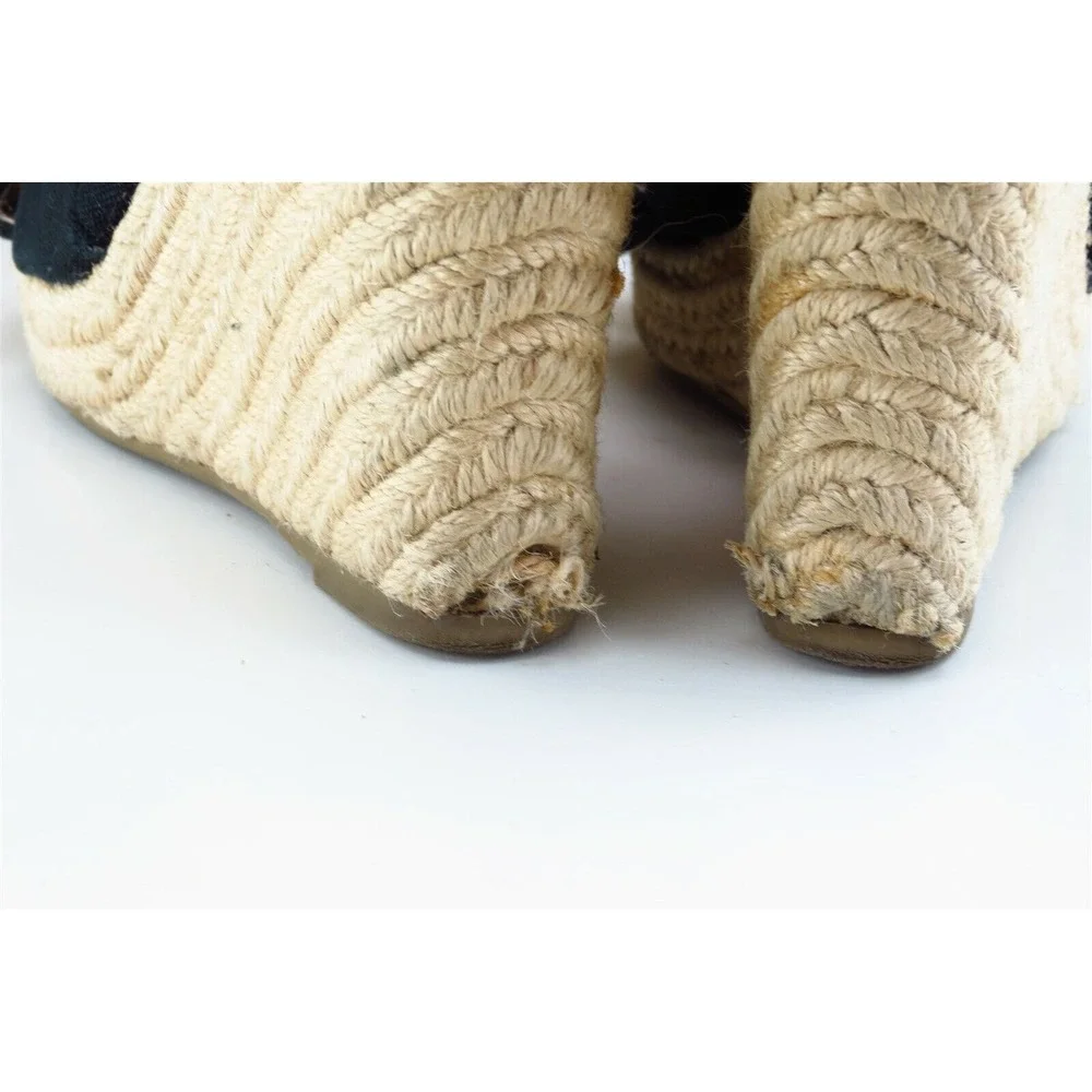 Banana Republic Sz 8.5 M Black Strappy‎ Fabric Women Sandals